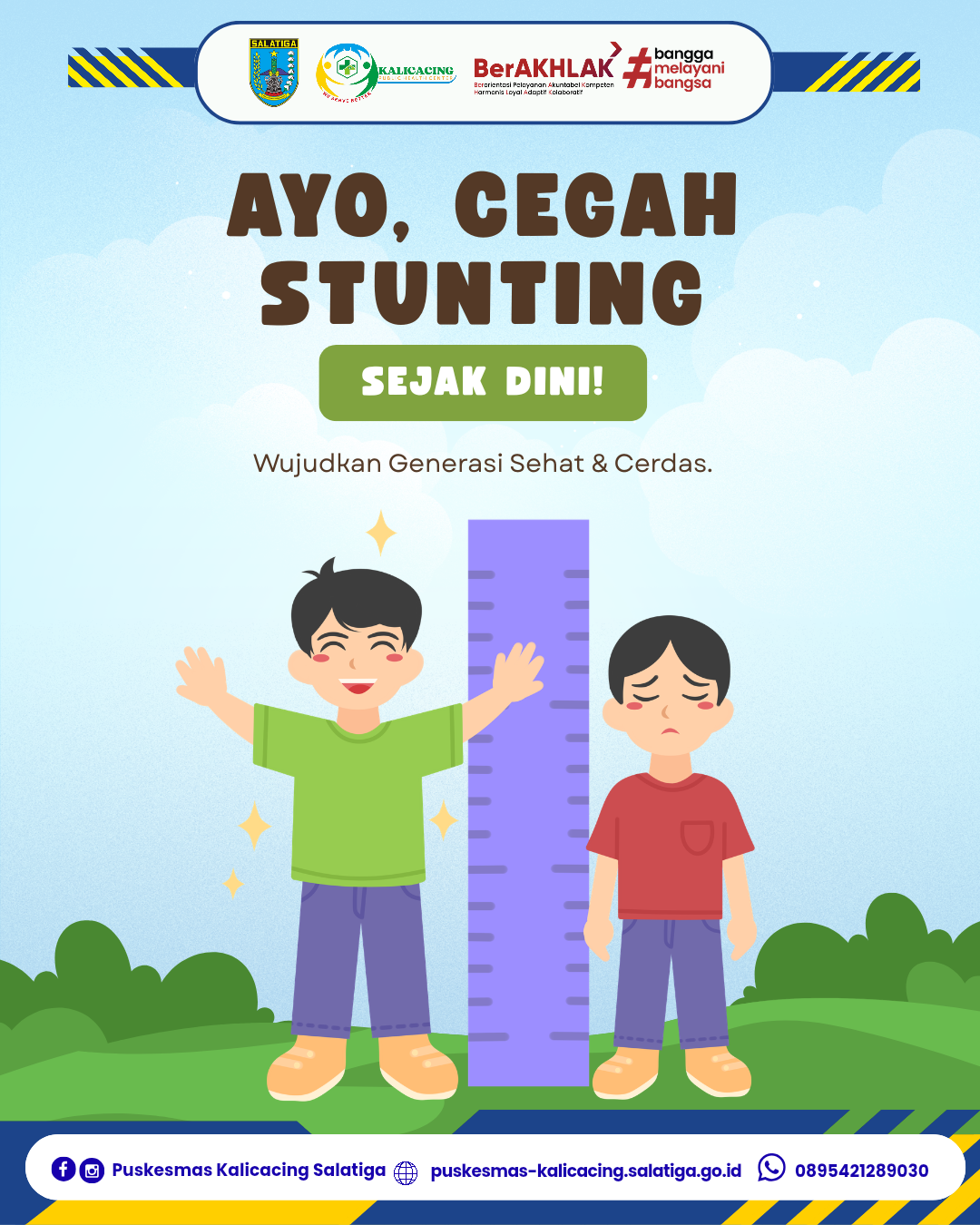 Yuuk Cegah stunting dengan pemberian makanan sehat untuk anak selama periode 1000 HPK