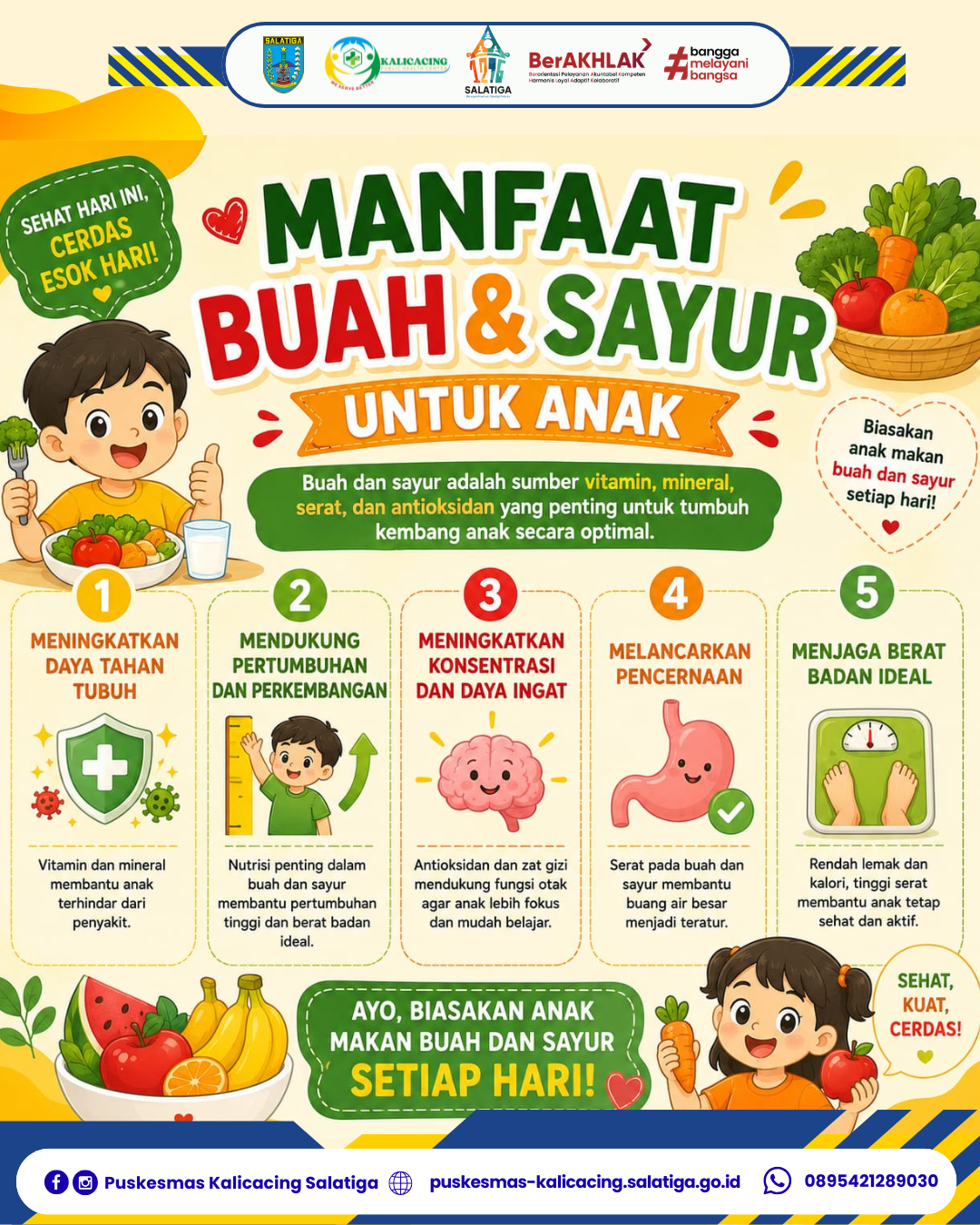MANFAAT BUAH DAN SAYUR UNTUK ANAK